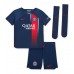 Günstige Paris Saint-Germain Achraf Hakimi #2 Babykleidung Heim Fussballtrikot Kinder 2023-24 Kurzarm (+ kurze hosen)